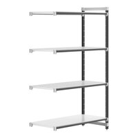 Cambro EXA245484VS4480 Camshelving® Elements XTRA 4-Shelf Combo Add-On Unit - 24'' x 54'' x 84''