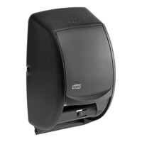 Tork 55TR Smoke Twin Standard Double Roll Vertical Toilet Paper Dispenser T24