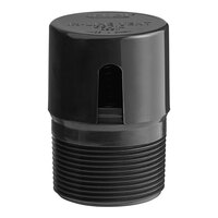 Oatey 39012 Black ABS In-Line Air Admittance Vent with 1 1/2" NPT Connection