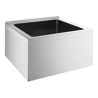 Steelton 24" x 24" x 12" 16 Gauge 304 Stainless Steel One Compartment Floor Mop Sink