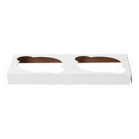 Baker's Lane Reversible Cupcake / Muffin Insert for 8" x 4" Box - Holds 2 Muffins or Jumbo Cupcakes - 200/Case