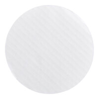 Baker's Lane 6" White Corrugated Grease-Resistant Cake Circle - 25/Pack
