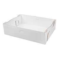 Baker's Lane 19 3/8" x 14 1/16" x 5" White Half Sheet Corrugated Tray - 50/Bundle