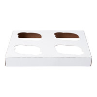 Baker's Lane Reversible Cupcake Insert for 8" x 8" Box - Standard - Holds 4 Cupcakes - 200/Case