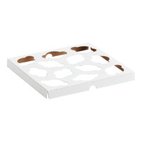 Baker's Lane Reversible Cupcake / Muffin Insert for 9" x 9" Box - Holds 12 Mini Cupcakes - 200/Case