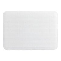 Baker's Lane 13 3/4" x 9 3/4" White Corrugated Grease-Resistant Quarter Sheet Cake Pad - 10/Pack