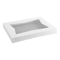 Baker's Lane 26 1/2" x 18 5/8" x 3" White Auto-Popup Window Full Sheet Cake / Bakery Box Top - 50/Case