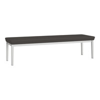 Lesro Lenox Steel Patriot Plus Charcoal Vinyl 3-Seat Bench