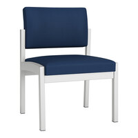 Lesro Lenox Steel Patriot Plus Imperial Blue Vinyl Guest Chair