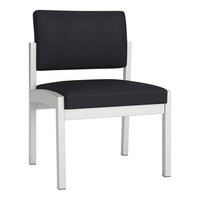 Lesro Lenox Steel Patriot Plus Black Vinyl Guest Chair