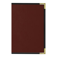 H. Risch, Inc. Oakmont 5 1/2" x 8 1/2" Wine 3 View Menu Cover