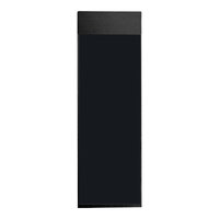H. Risch Inc. Oakmont 4 1/4" x 14" Black Single View Hardback Magnetic Menu Board