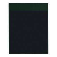 H. Risch Inc. Oakmont 8 1/2" x 11" Green Single View Hardback Magnetic Menu Board