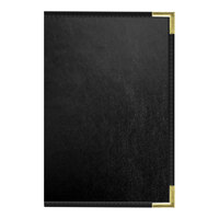 H. Risch, Inc. Oakmont 5 1/2" x 8 1/2" Black 4 View Menu Cover