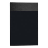 H. Risch Inc. Oakmont 5 1/2" x 8 1/2" Black Single View Hardback Magnetic Menu Board