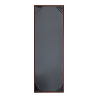 H. Risch, Inc. Oakmont 4 1/4" x 14" Wine 1-Panel Menu Cover with Album Style Corners