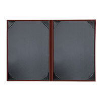 H. Risch, Inc. Oakmont Wine 2-Panel Menu Cover with Album Style Corners