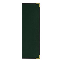 H. Risch, Inc. Oakmont 4 1/4" x 14" Green 4 View Menu Cover