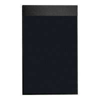 H. Risch Inc. Oakmont 8 1/2" x 14" Black Single View Hardback Magnetic Menu Board