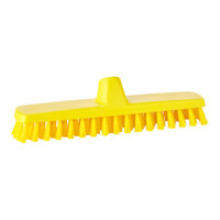 Vikan ColorCore 366116 11 13/16" Yellow Deck Scrub Brush Head