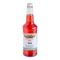 Hawaiian Shaved Ice Peach Snow Cone Syrup 32 fl. oz.