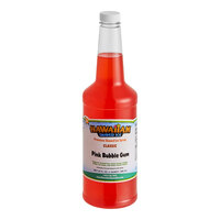 Hawaiian Shaved Ice Pink Bubble Gum Snow Cone Syrup 32 fl. oz.