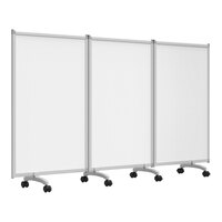 Luxor 3-Panel Mobile Magnetic Whiteboard / Room Divider MB9152WW