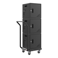 Luxor 30 Tablet / iPad / Chromebook Modular Charging Cabinets with Dolly and Handle LLMC30SP