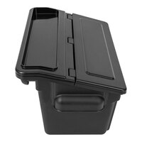 Luxor 14" x 10 1/4" x 9" Black Utility Cart Outrigger Bin OUTRIGBIN-2PK