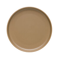 Libbey Driftstone 9" Sand Satin Matte Porcelain Flat Coupe Plate - 12/Case