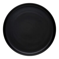 Libbey Driftstone 10 1/2" Onyx Satin Matte Porcelain Flat Coupe Plate - 12/Case