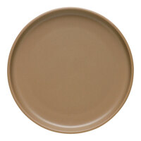 Libbey Driftstone 7 3/4" Sand Satin Matte Porcelain Flat Coupe Plate - 12/Case