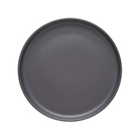 Libbey Driftstone 9" Granite Satin Matte Porcelain Flat Coupe Plate - 12/Case