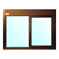 Ready Access 65327511 Model 275 47 1/2" x 4" x 35 3/4" Bronze Right-to-Left Manual Drive-Thru Window with 1/4" Tempered Glass