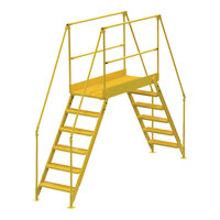 Vestil 23 1/2" x 60" 6-Step Steel Crossover Ladder COL-6-56-44 - 500 lb. Capacity