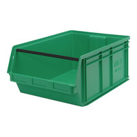 Quantum Magnum 29" x 18 3/8" x 11 7/8" Green Storage Tote Bin QMS743GN