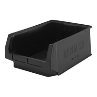 Quantum Magnum 19 3/4" x 12 3/8" x 7 7/8" Recycled Black Storage Tote Bin QMS532BR