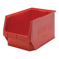 Quantum Magnum 19 3/4" x 12 3/8" x 11 7/8" Red Storage Tote Bin QMS533RD