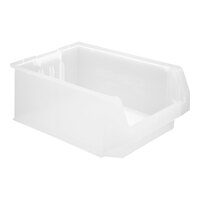 Quantum Magnum 19 3/4" x 12 3/8" x 7 7/8" Clear Storage Tote Bin QMS532CL