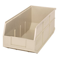 Quantum 18" x 8 1/4" x 7" Ivory Stackable Shelf Bin SSB463IV