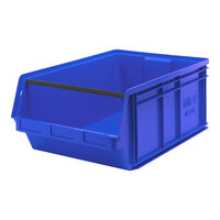 Quantum Magnum 29" x 18 3/8" x 11 7/8" Blue Storage Tote Bin QMS743BL