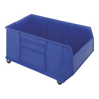 Quantum RackBin 41 7/8" x 23 7/8" x 20 1/2" Blue Mobile Pallet Rack Container QRB256MOBBL