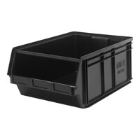 Quantum Magnum 29" x 18 3/8" x 11 7/8" Recycled Black Storage Tote Bin QMS743BR