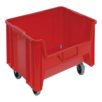 Quantum Giant Stack 15 1/4" x 19 7/8" x 15 7/16" Red Mobile Storage Container QGH705MOBRD