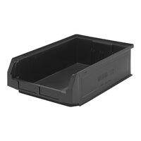 Quantum Magnum 19 3/4" x 12 3/8" x 5 7/8" Black Storage Tote Bin QMS531BK