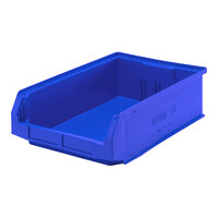 Quantum Magnum 19 3/4" x 12 3/8" x 5 7/8" Blue Storage Tote Bin QMS531BL