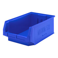 Quantum Magnum 19 3/4" x 12 3/8" x 7 7/8" Blue Storage Tote Bin QMS532BL