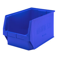 Quantum Magnum 19 3/4" x 12 3/8" x 11 7/8" Blue Storage Tote Bin QMS533BL