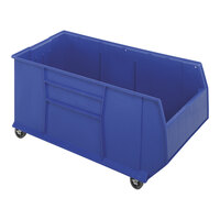 Quantum RackBin 41 7/8" x 19 7/8" x 20 1/2" Blue Mobile Pallet Rack Container QRB216MOBBL