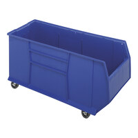 Quantum RackBin 41 7/8" x 16 1/2" x 20 1/2" Blue Mobile Pallet Rack Container QRB176MOBBL